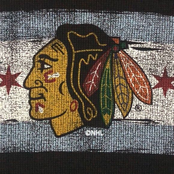 Super Cute BlackHawks Thermal Waffle Tee - Picture 6 of 6